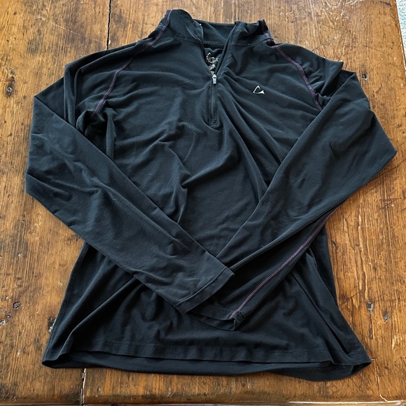 Paradox Tops - Paradox Black Merino Lightweight Quarter-Zip Shirt Jacket